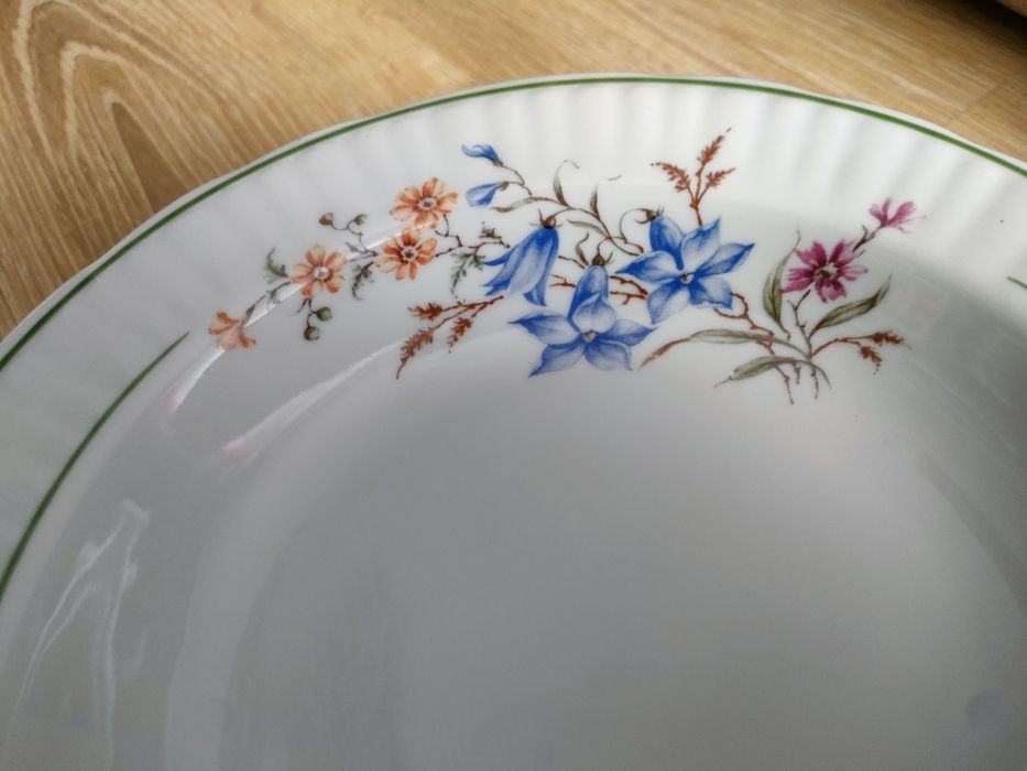 Włocławek talerze głębokie porcelana PRL