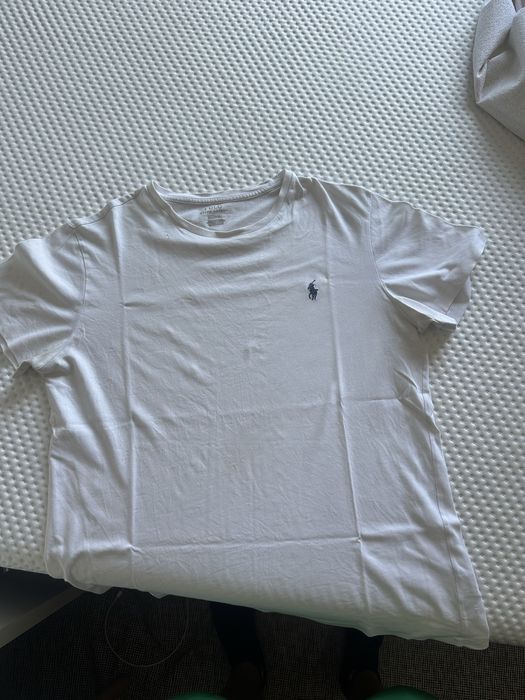 T-shirt Branca lisa Ralph Lauren.