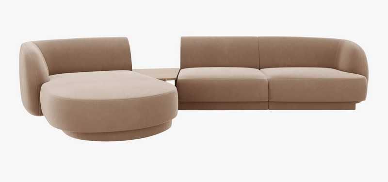 Sofa narożna narożnik Miley ze stolikiem 303x178x70 Micadoni