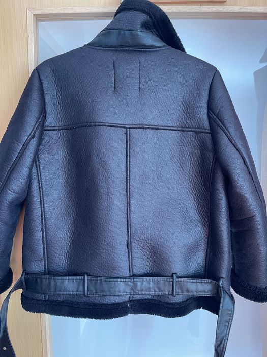 Zara M Pele de carneiro preta