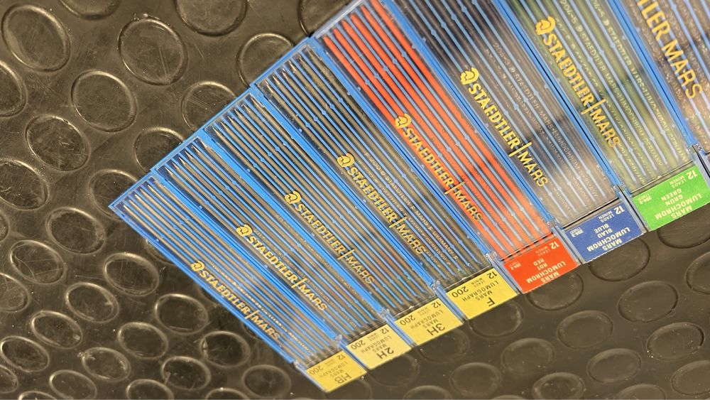 10 caixas Minas Lapiseira Steadler Lumochrom Lumograph