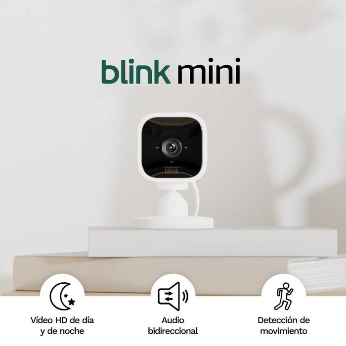 Câmara Vigilância Interior Blink Mini Amazon HD WiFi – Nova e Selada
