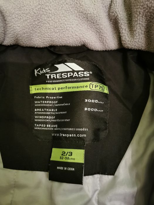 Kurtka Trespass, R. 92 jak nowa. Wodoodporna i oddychająca