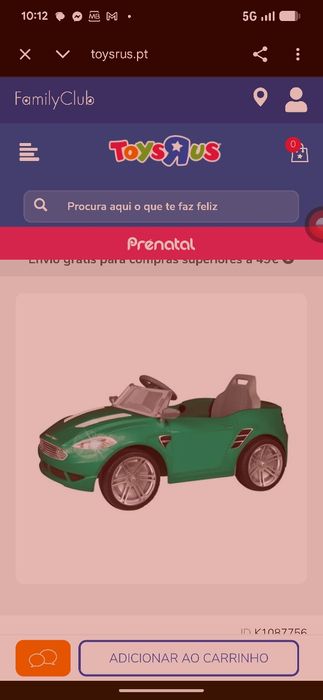 Carro de criança electrico 6v