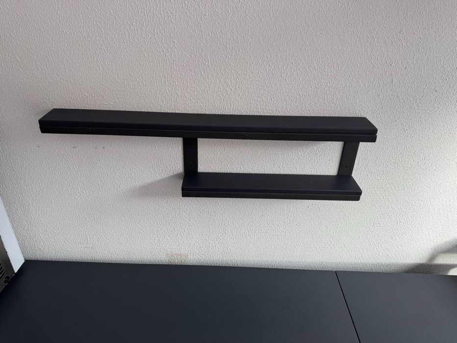 Полиця настінна сіра