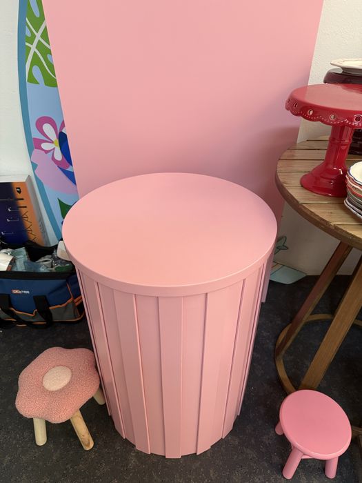 Conjunto Cilindro e painel Rosa NOVO