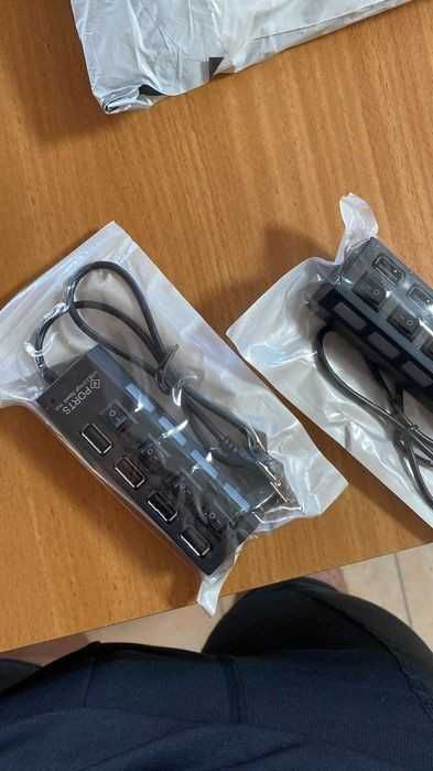 NOVO - HUB USB 2.0 - 4 Portas + Botões ON/OFF