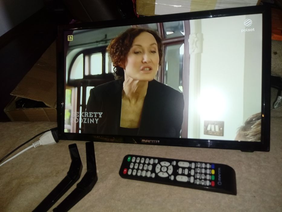 Telewizor manta 19 cale 220V I 12V ZK DVBt T2-WYSYŁKA PROMOCJA