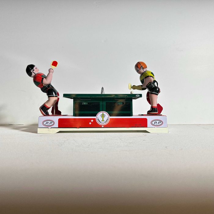 Blaszana zabawka Ping-Pong / mechanizm działa