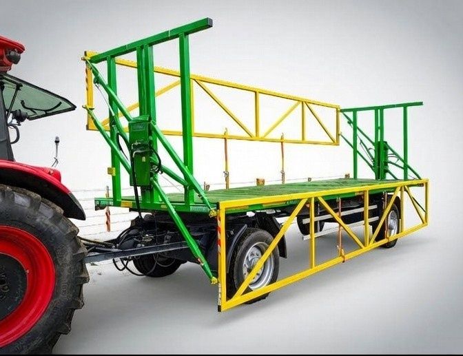 Przyczepa do bel z burtami hydraulicznymi, możliwość zam. na wywrotkę