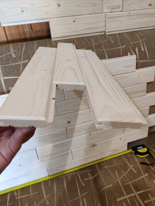 Вагонка з фаскою під цеглу