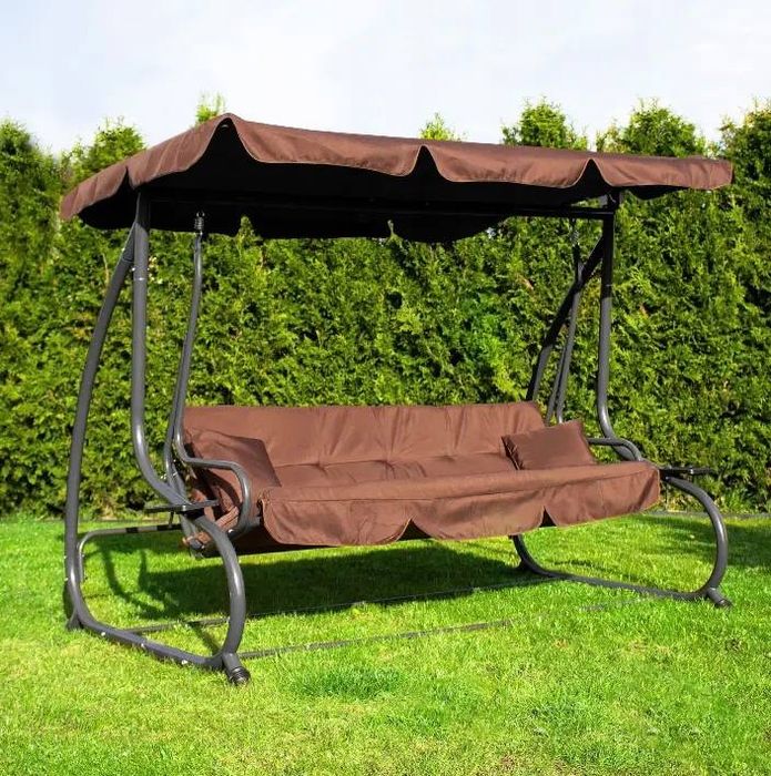 Якість! Садова гойдалка - диван! Качель садовая! Качеля 3-х місна!