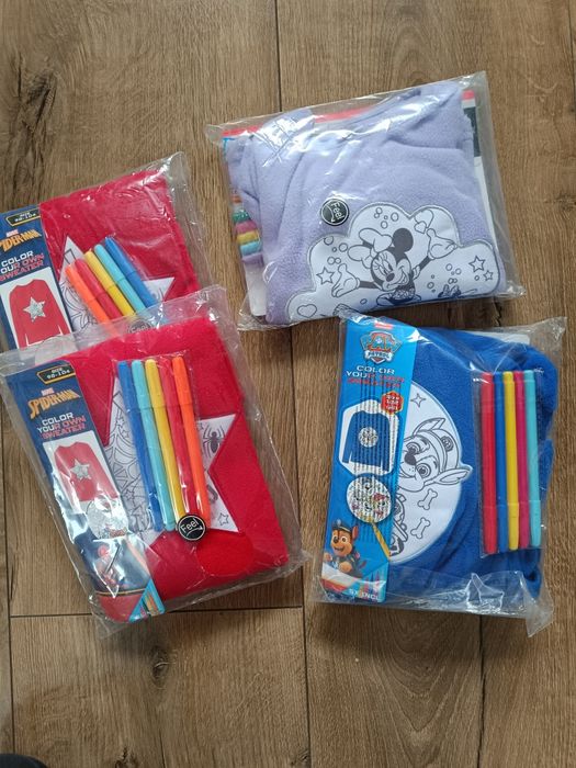 Bluzy do malowania kreatywne 4szt