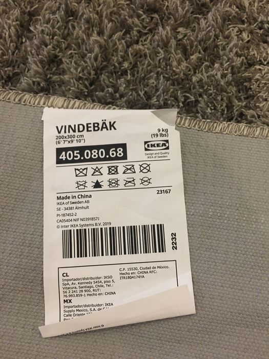 Tapete pelo comprido 200x300 cm