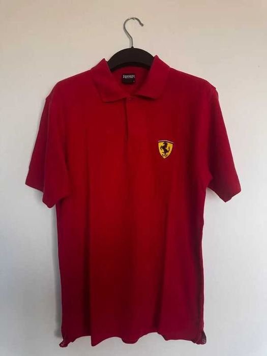 Ferrari Polo 2000 Racing F1 Vodafone Y2K T-Shirt Racing Formula1 Team Red Color size Medium