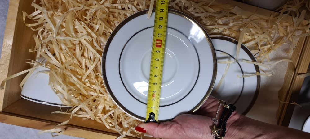 Zestaw kawowy 18-elem. z porcelany LUBIANA na prezent
