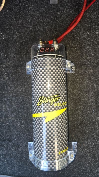 Skrzynia basowa 2×750w + wzmacniacz + kondensator