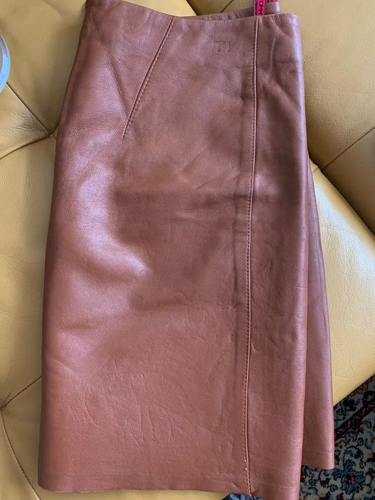 Tommy Hilfiger skorzana mini spodniczka rozmiar M