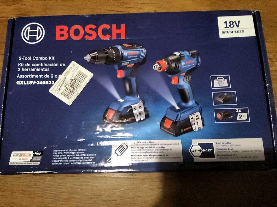 Bosch Professional 18V Brushless GXL18V-240B22 – 2 narzędzia + 2 baterie