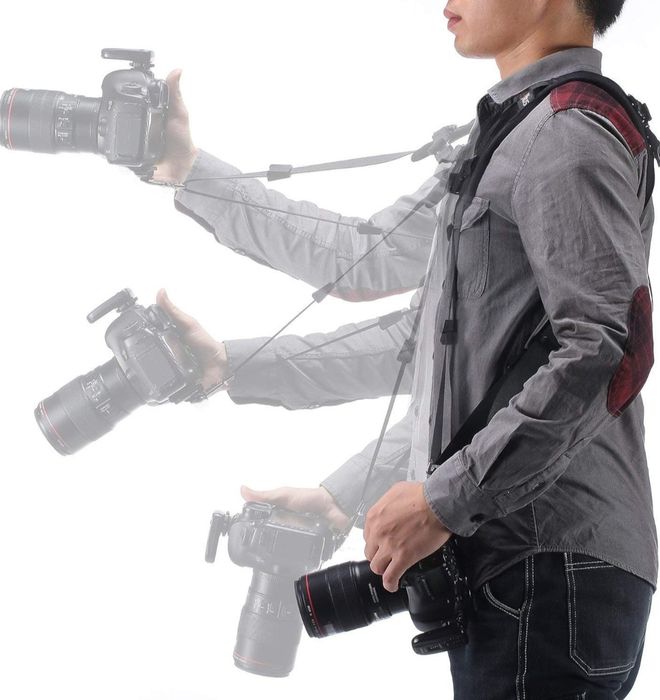 ZTOWOTO Pasek na ramię Dual Shoulder Camera Harness