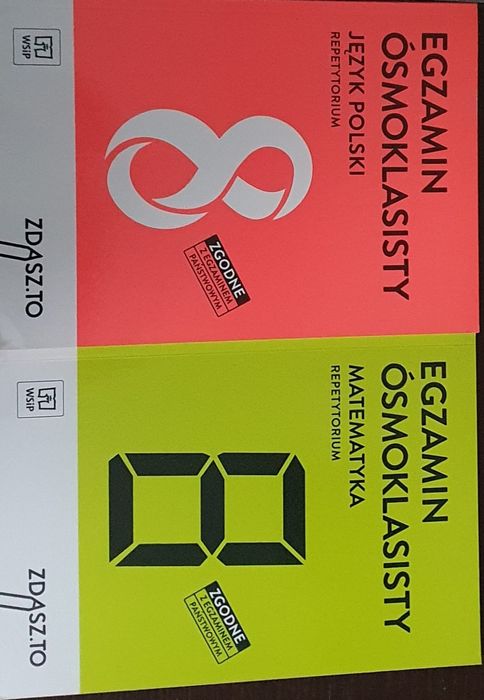 Egzamin ósmoklasisty jezyk polski, matematyka - repetytorium