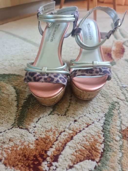 Buty Sandały na słupku tamaris trend. R.37