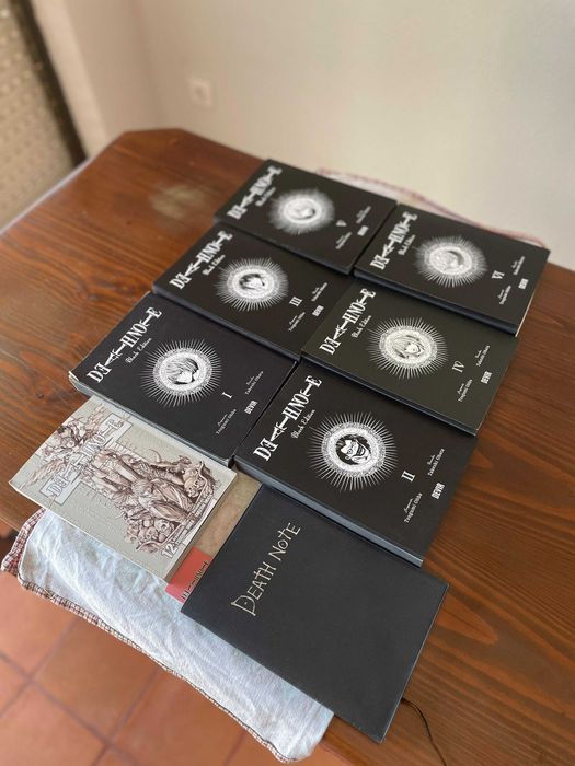 Death Note - Black Edition Vol. 1-6 + Vol. 12 + Réplica notas