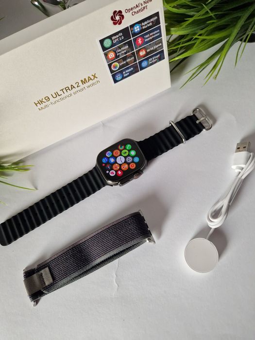 Hk9 ultra 2 max, smartwatch komplet