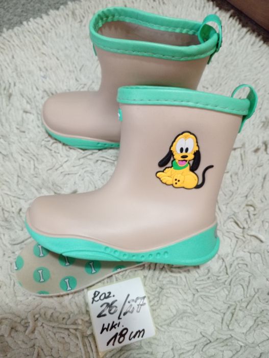 Kalosze Disney roz.26-27.,gratis wkłady ocieplane