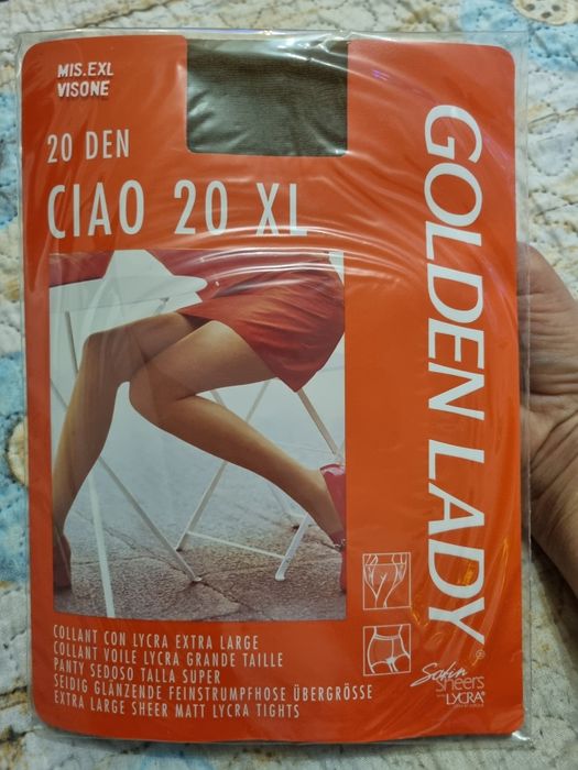 Włoskie rajstopy Golden Lady.  Rozmiar XL, 20 den.