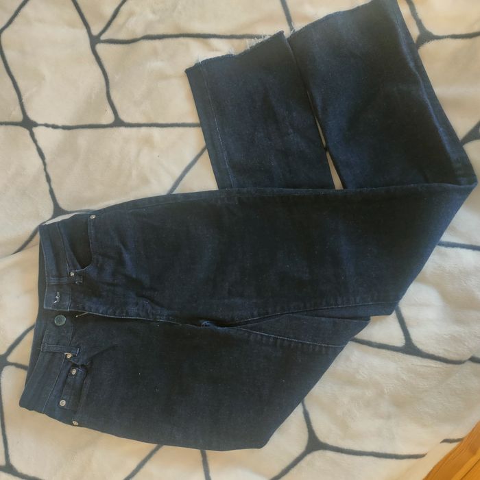 Прямі темно-сині джинси 158 розмір