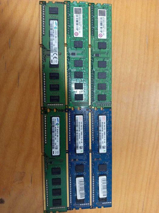 Жорсткі диски 250-320 Gb, оперативна пам'ять DDR 3, мережеві карти