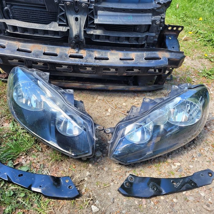 Maska zderzak lampy przód pas przedni chłodnice vw golf VI kombi 1.6TDI 2011r LD7X