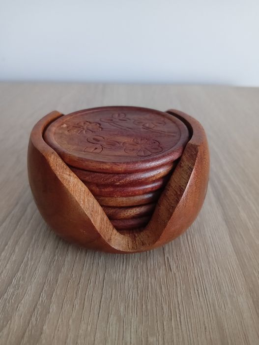 Podkładki drewniane, podkładki pod kubki, podkładki pod szklanki