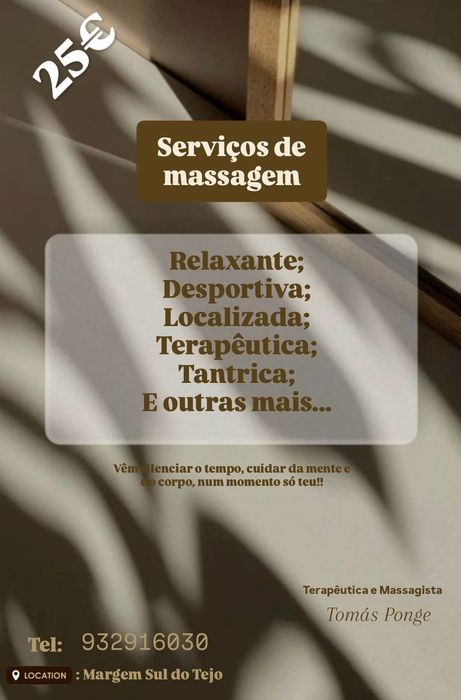 Massagista/fisioterapeuta