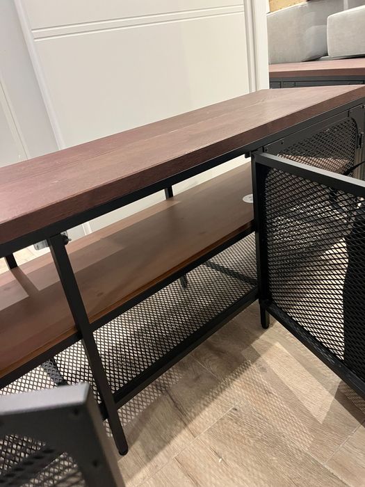 FJÄLLBO Szafka pod TV, czarny, 150x36x54 cm