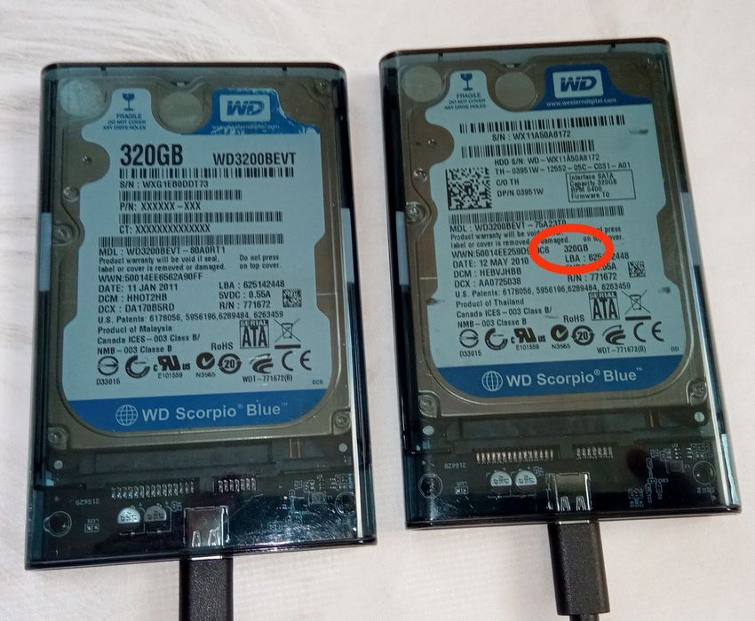 Зовнішній жорсткий диск 300  Гб, вироб. WD