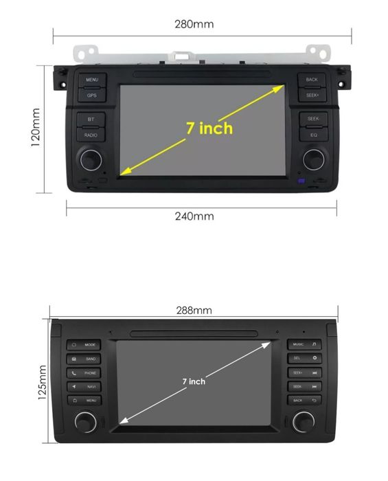 Radio Android BMW 5 E39 E46 X5 E53 BMW 7