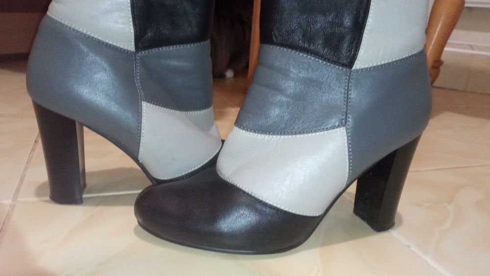 Чобітки шкіряні весна-осінь 38 розмір