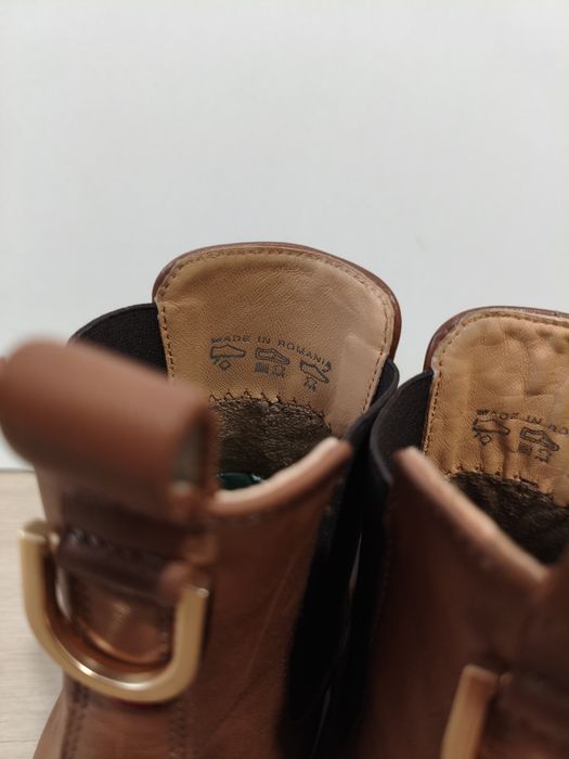 Buty Lloyd botki skórzane damskie brązowe modne 38 24,5cm