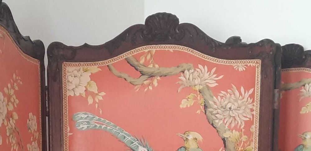 Biombo Antigo em veludo