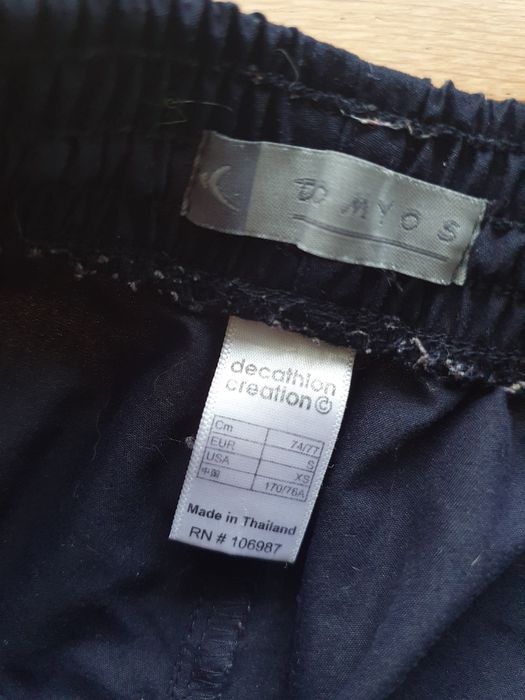 Luźne granatowe spodnie Domyos 36