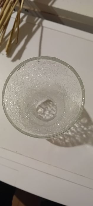 Wazon tłuczone szkło vintage