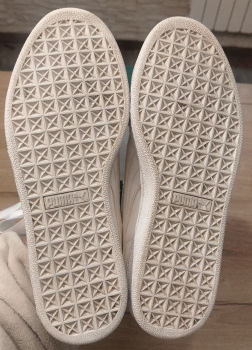 Białe sneakersy Adidasy Puma Basket z kokardami 38