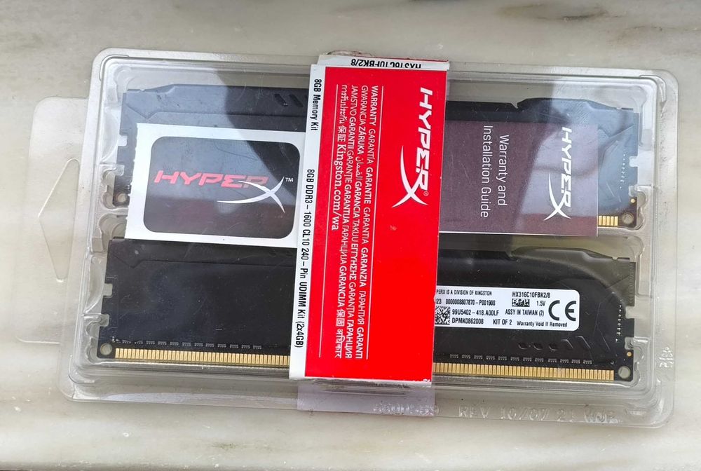 HyperX DDR3 1600 RAM Memory (2x4GB)64750654008705121