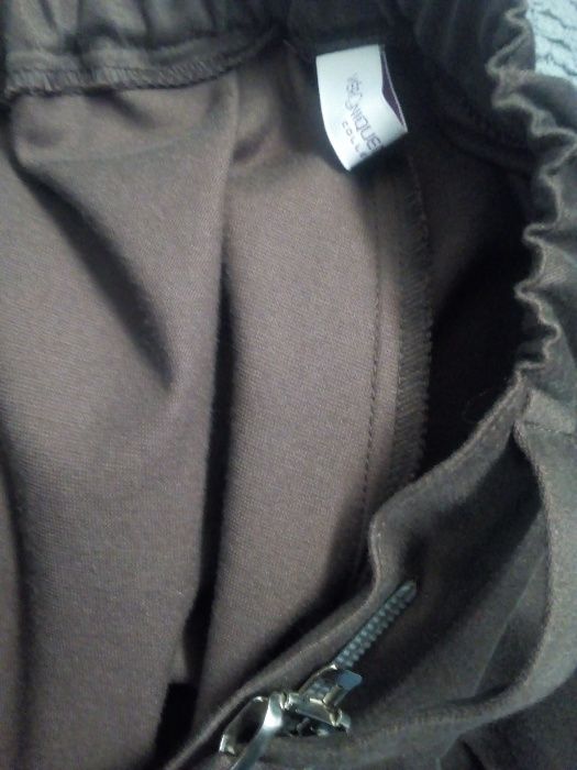 Calças pré-mamã ajustáveis pele-de-pêssego — marca Véronique Délachaux