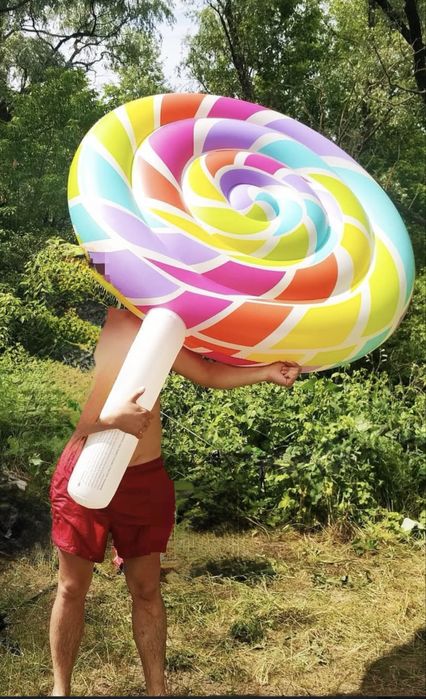 Надувний матрац (матрас) для плавання у вигляді «Карамелі на паличці»