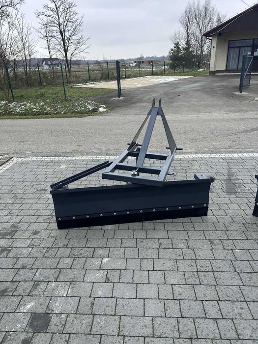 Pług do śniegu na tył ciągnika/ Spych śnieżny na TUZ MASYWNY/ Guma