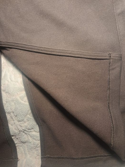 Замшева спідниця XL коричнева міді