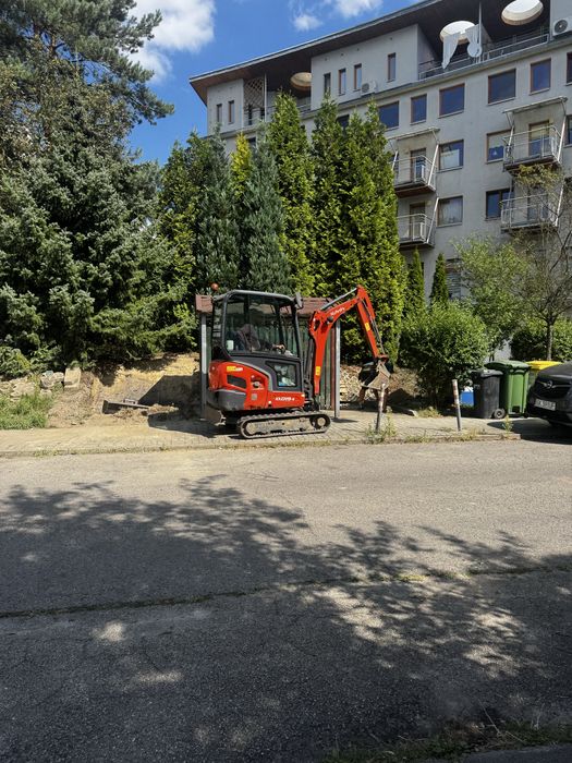 Usługi Mini koparką,Odwodnienia ,Nawodnienia,podjazdy